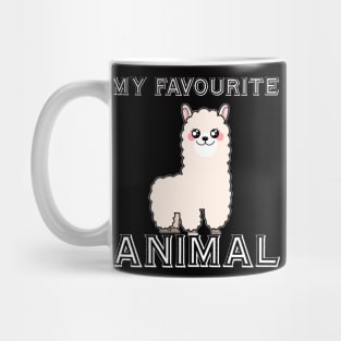 Cute Llama Favourite Animal Mug